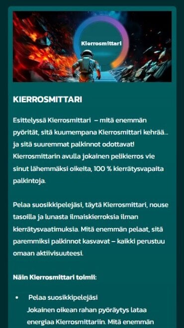 Tietoa Kaahauksen Kierrosmittari-ohjelmasta