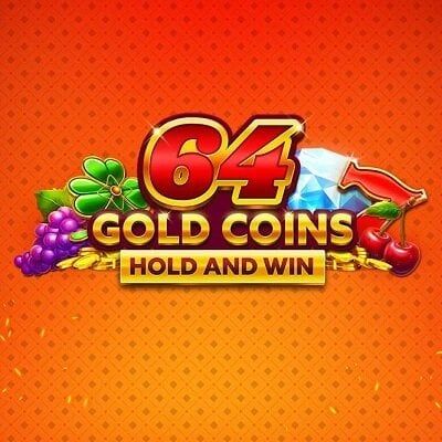 64 Gold Coins Hold and Win Logo