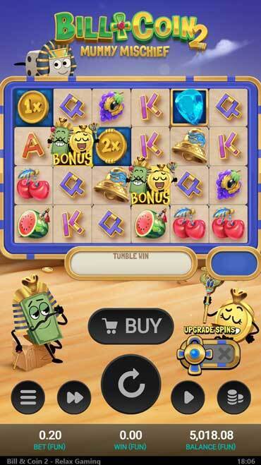 Bill & Coin 2 Mummy Mischief from Relax Gaming
