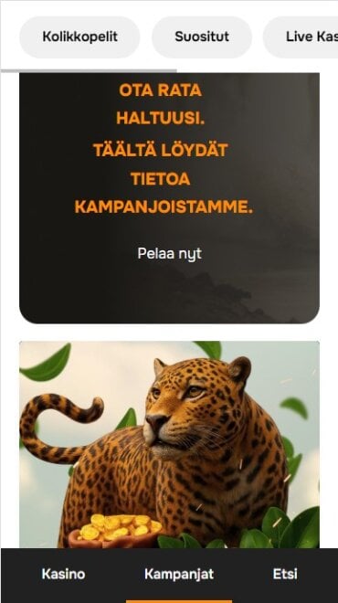 Jellonan ajankohtaisten kampanjoiden ja bonusten sivu