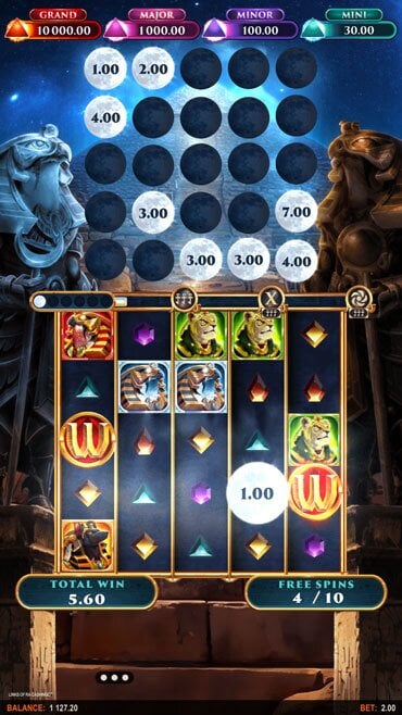 Free Spins activated in the slot Links of Ra Cashingo
