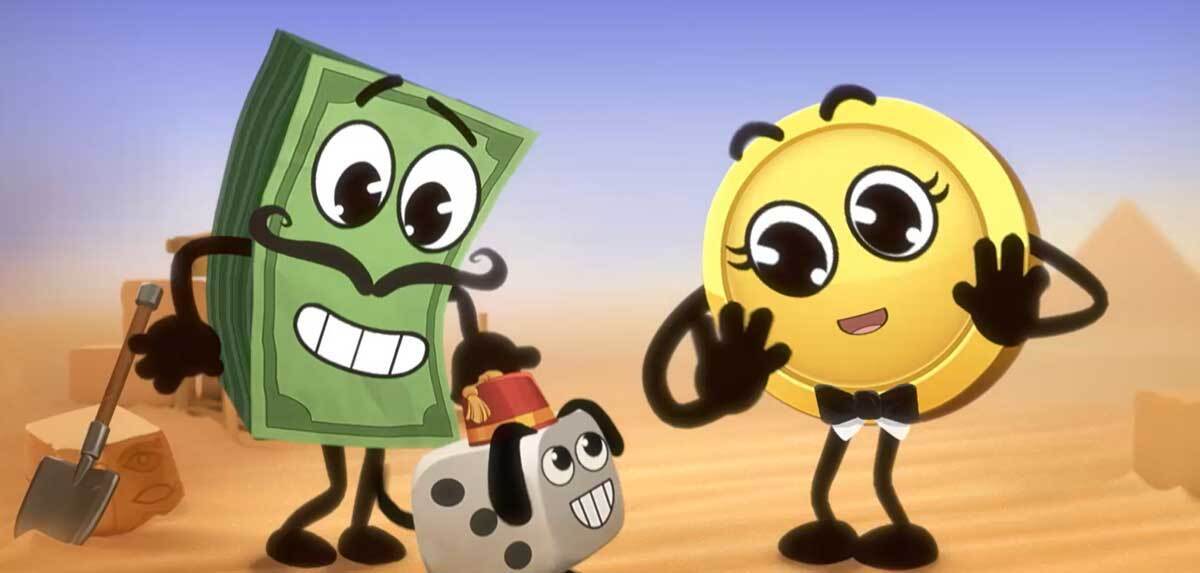 The characters Bill, Coin and Dice