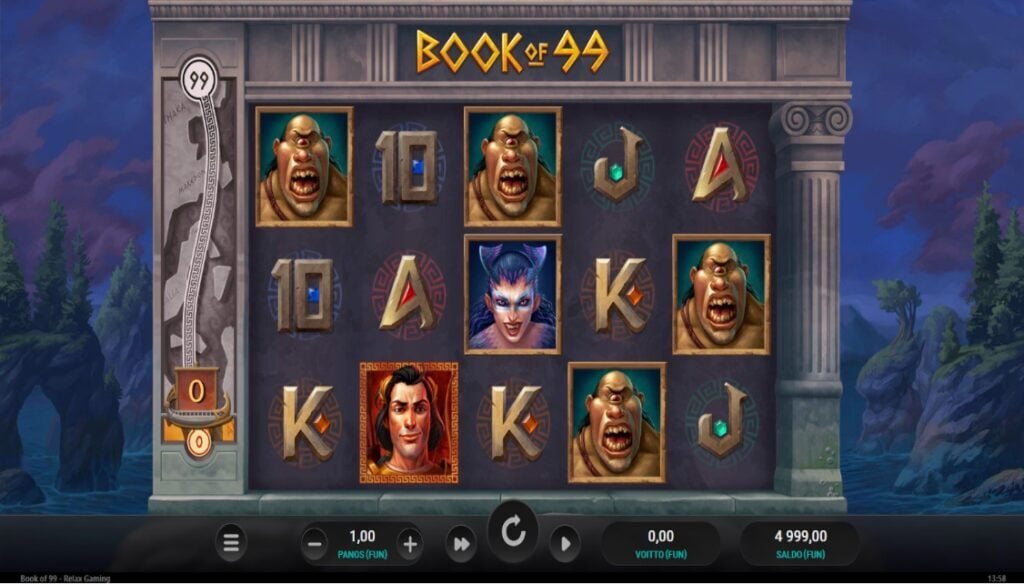 Tältä näyttää Book of 99:n peruspeli