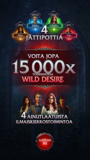 Tältä näyttää vampyyriaiheinen slotti Immortal Romance 2