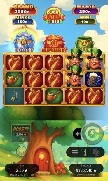 Screenshot from Lucky Charms Trio game