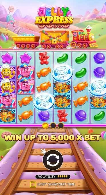 Jelly Express is a 6x5 grid candy slot