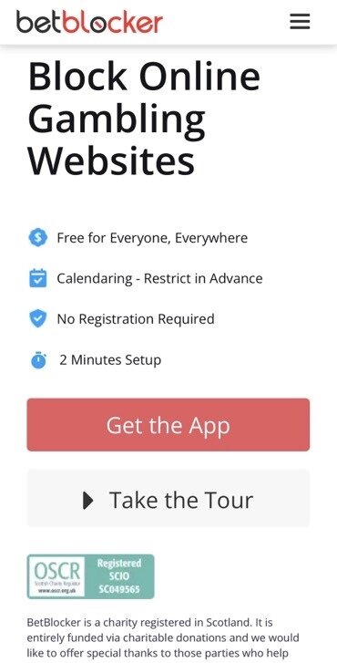 BetBlocker App is an excellent responsible gaming tool