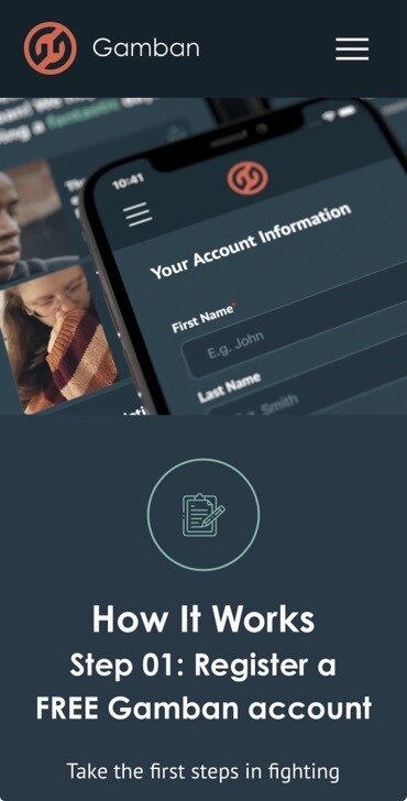 Gamban app helps prevent gambling on the device it is installed in