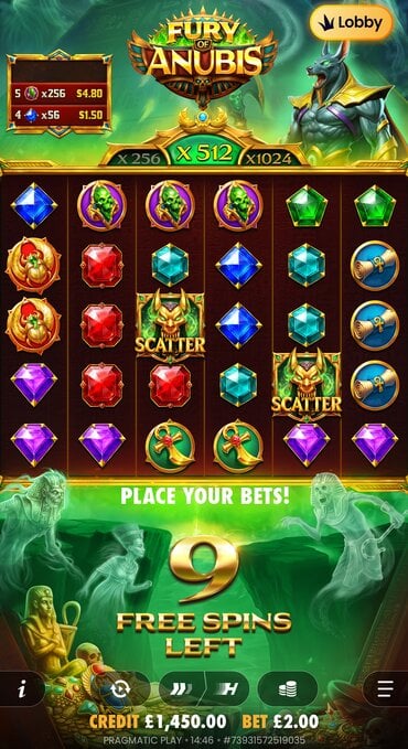 Fury of Anubis Gameplay Freegame