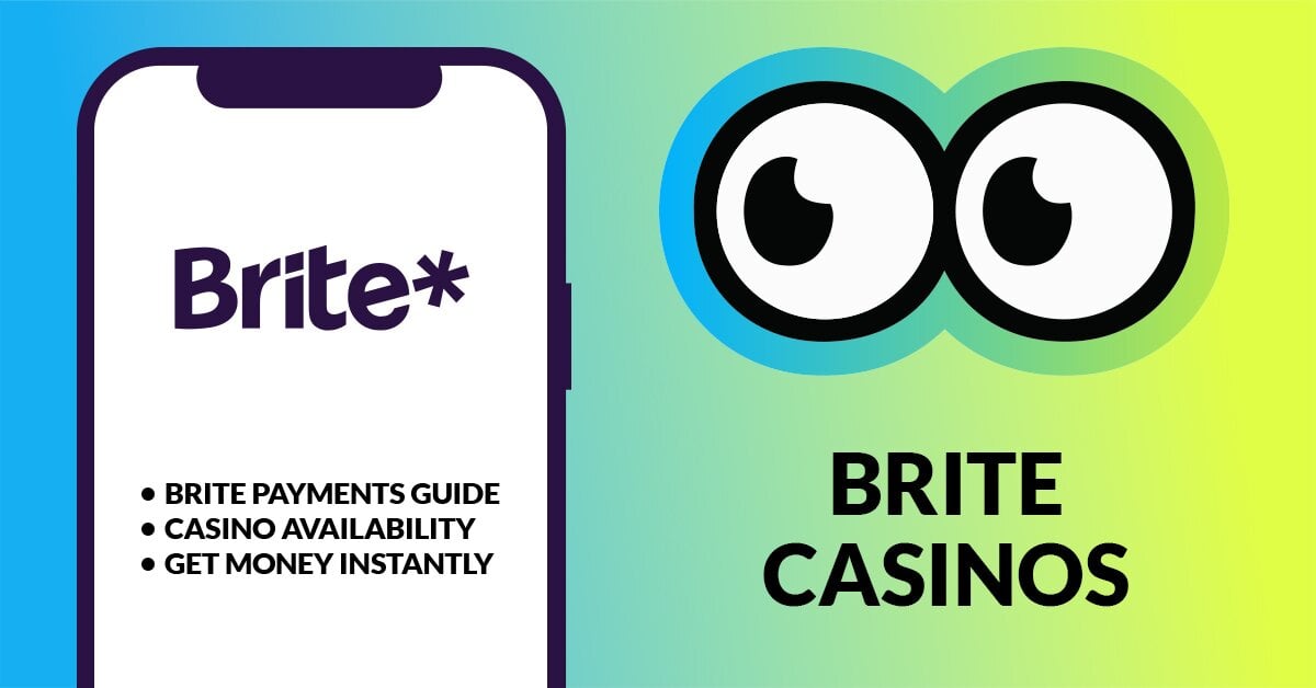 Brite casinos under Slotsoo's watchful eyes. To the left is a mobile screen with the Brite Payments logo