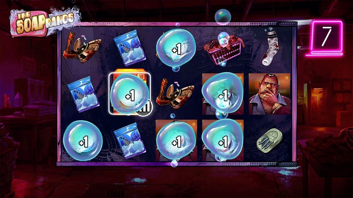Soapranos special feature creates soap bubbles on the screen