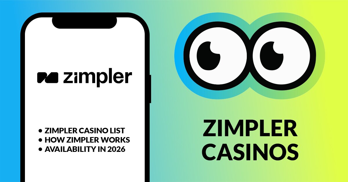 Zimpler Casinos under Slotsoo's watchful eyes. To the left is a mobile screen with the Zmpler logo and bullet points with the key topics of the zimpler guide